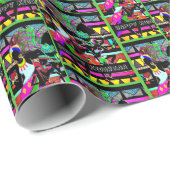 Papier Cadeau Ethnique (Coin rond)