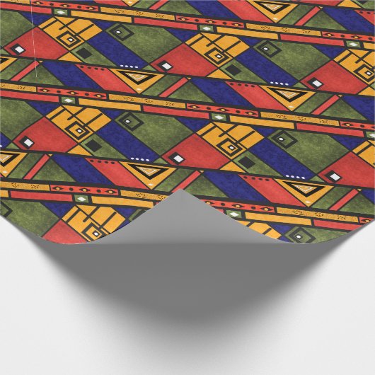 Papier Cadeau Ethno africain sans couture traditionnelle motif (Coin)