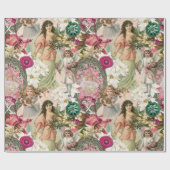 Papier Cadeau Étincelle de Noël victorienne (Plat)