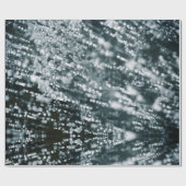 Papier Cadeau Étincelles d'argent Bulles de glace congelées (Plat)