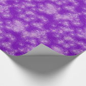 Papier Cadeau Étincelles de cristal de glace - violet profond (Coin)