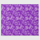 Papier Cadeau Étincelles de cristal de glace - violet profond (Plat)
