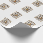 Papier Cadeau Étiquette de code-barres Jésus Rédimé Jésus Code-b (Coin)
