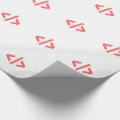 Papier Cadeau Étiquette de programmation (Coin)