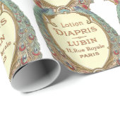 Papier Cadeau Étiquette français vintage de savon (Coin rond)