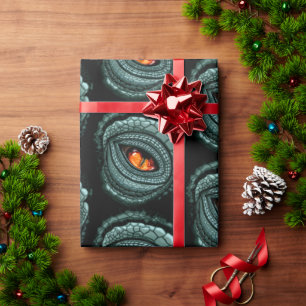 Papier Cadeau Étiquettes Cadeau Œil de Prédateur Reptile Primiti