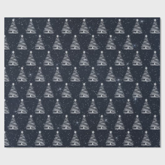 Papier Cadeau étoile blanche (Plat)