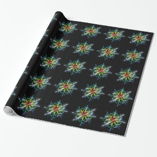Papier Cadeau Étoile de couleur rétro