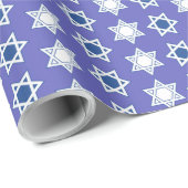 Papier Cadeau Étoile de David (Coin rond)