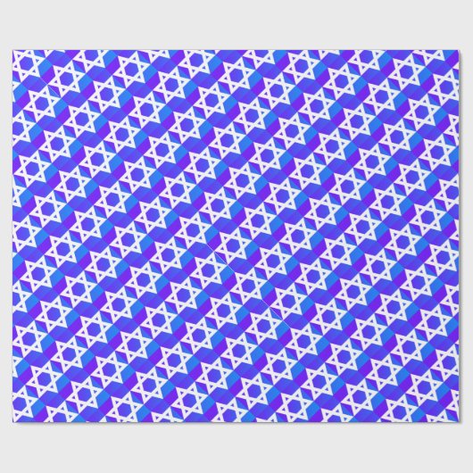 Papier Cadeau Étoile de David (Plat)