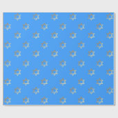 Papier Cadeau Étoile de David (Plat)