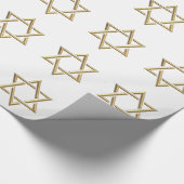 Papier Cadeau Étoile de David d'or (Coin)