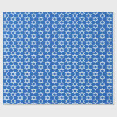 Papier Cadeau Étoile de David Hannukah (Plat)