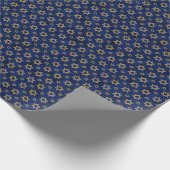 Papier Cadeau Étoile de David Hanoukka (Coin)
