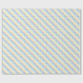 Papier Cadeau Étoile de David juive colorée (Plat)