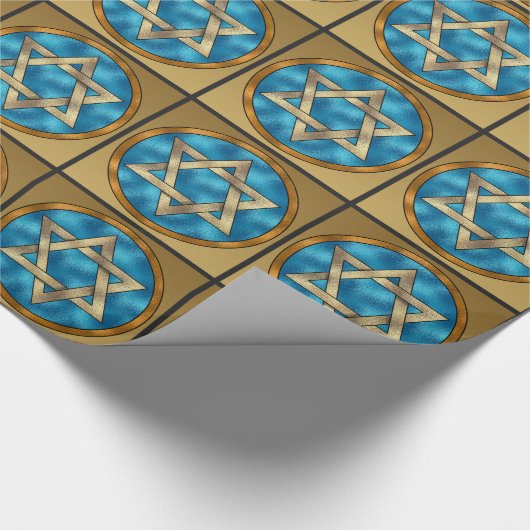 Papier Cadeau Étoile de David - SRF (Coin)