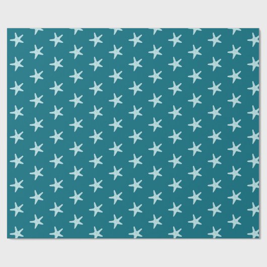 Papier Cadeau Étoile de mer mignonne (Plat)