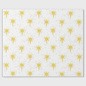Papier Cadeau Étoile de Noël (Plat)