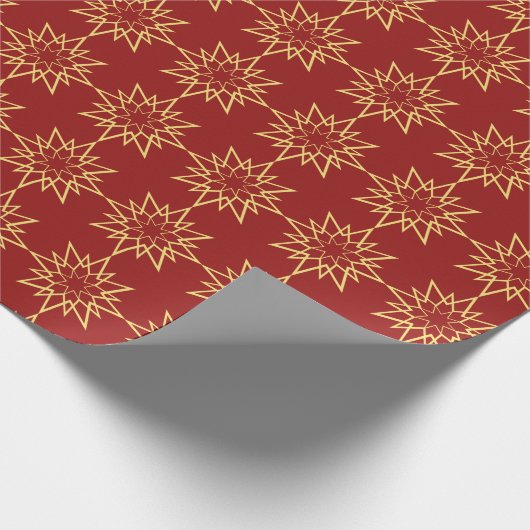 Papier Cadeau Étoile de Noël (Coin)