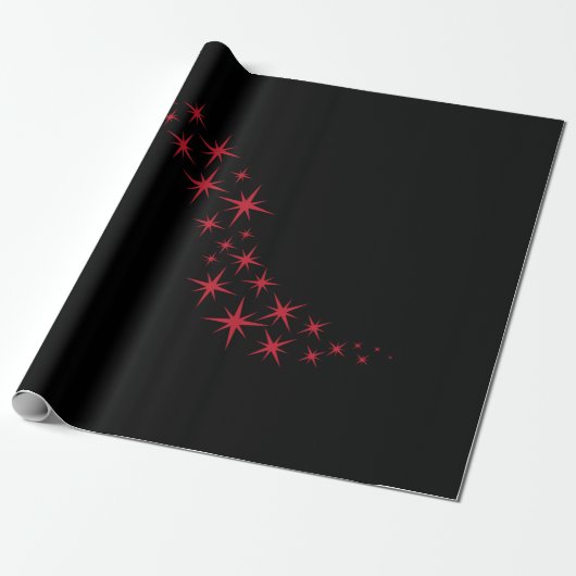 Papier Cadeau Étoile de Noël (Déroulé)
