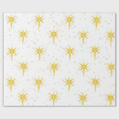 Papier Cadeau Étoile de Noël (Plat)