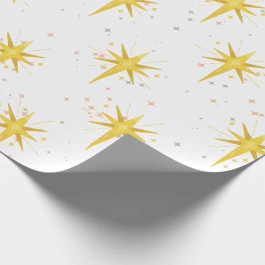 Papier Cadeau Étoile de Noël (Coin)