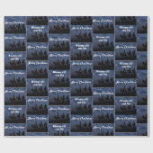 Papier Cadeau Étoile de Noël et papier d'enveloppement Wiseman (Plat)