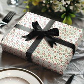 Papier Cadeau Étoile de Noël multicolore festive