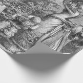 Papier Cadeau Étoile de Noël victorienne (Coin)