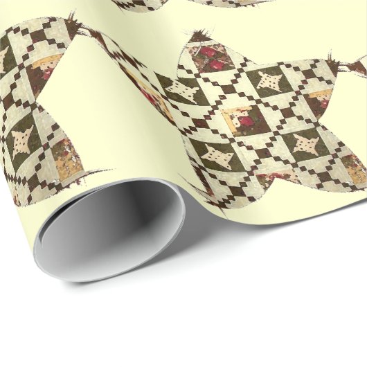 Papier Cadeau Etoile de surface (Coin rond)