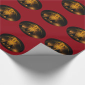 Papier Cadeau Étoile d'or de sages de Noël de Bethlehem (Coin)