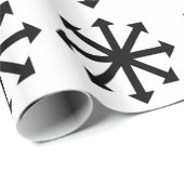 Papier Cadeau Étoile du chaos (Coin rond)