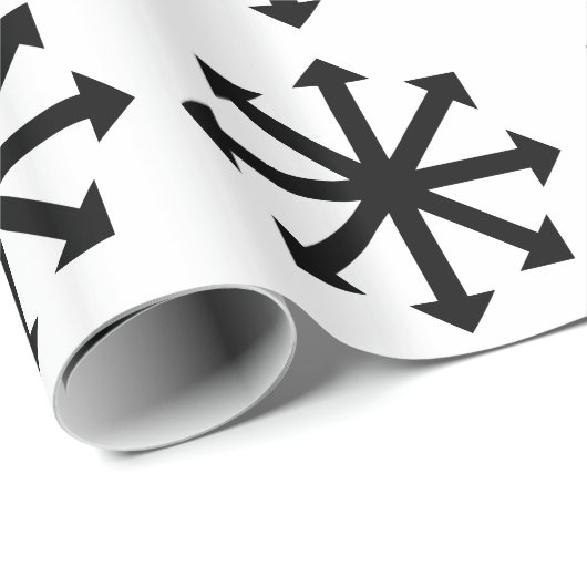 Papier Cadeau Étoile du chaos (Coin rond)