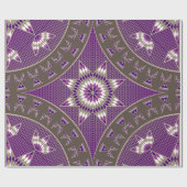 Papier Cadeau Étoile du matin (violet) (Plat)