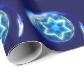 Papier Cadeau Étoile encerclée (Coin rond)