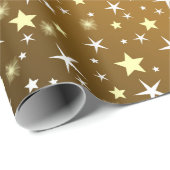 Papier Cadeau étoile, forme, brillant, design, graphique, meille (Coin rond)