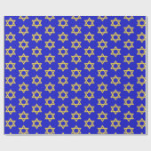 Papier Cadeau Étoile jaune de David (Plat)