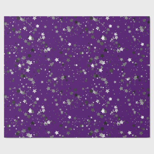 Papier Cadeau Étoile nuit - violet (Couture)