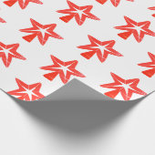 Papier Cadeau Étoile rouge (Coin)