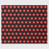 Papier Cadeau Étoile rouge du 70e anniversaire (Plat)