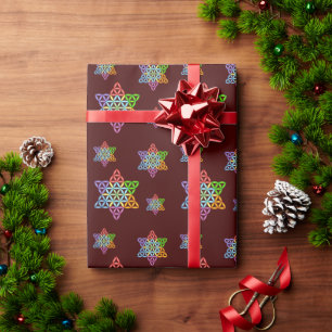 Papier Cadeau Étoile Sacrée - Étoile De Vie, 02/3D-CF.