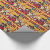 Papier Cadeau Étoile solitaire de cowboy d'impression occidental (Coin)