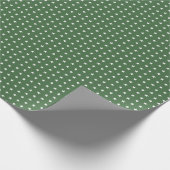 Papier Cadeau Étoile verte classique (Coin)