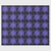 Papier Cadeau Étoile Violette Fractée De David (Plat)