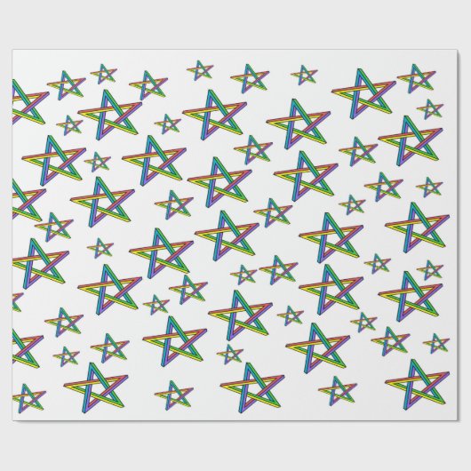 Papier Cadeau Étoiles (Plat)