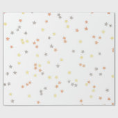 Papier Cadeau Étoiles Abstraites (Plat)