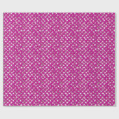 Papier Cadeau Étoiles argentées sur fond violet améthyste (Plat)