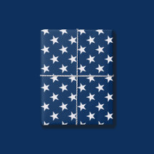 Étoiles Blanches Patriotiques Bleu Marine Américai