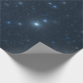 Papier Cadeau Étoiles bleues (Coin)