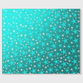 Papier Cadeau étoiles bleues (Plat)